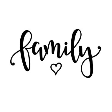 Elle çizilmiş tipografi poster. Kavramsal el yazısı ifade ev ve aile T gömlek el kaligrafi tasarım aydın. İlham verici vektör