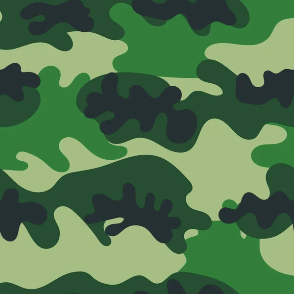 Patrón sin costuras de camuflaje. Ilustración vectorial — Vector de stock