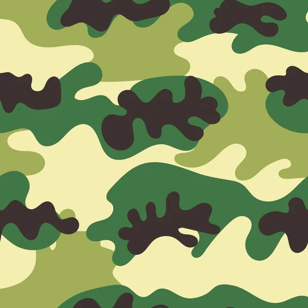 Patrón sin costuras de camuflaje. Ilustración vectorial — Vector de stock