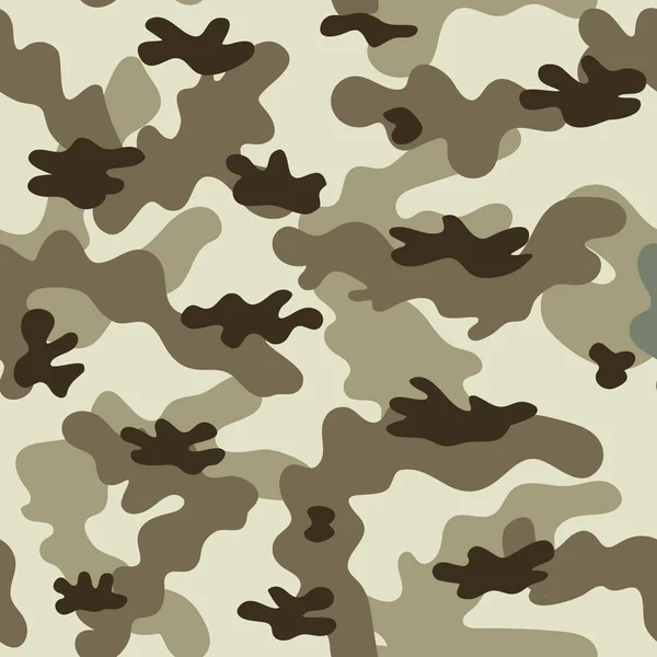 Patrón sin costuras de camuflaje. Ilustración vectorial — Vector de stock