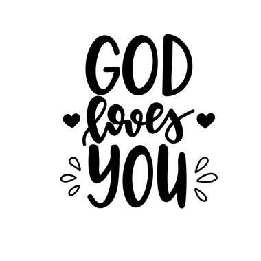 İsa 'nın Hristiyanlığı' nda yeni bir hayat, el çizimi tipografi posteri ya da kartlarından alıntılar. Kavramsal el yazısı ifade.