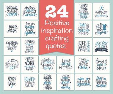 El 'in çizdiği el yapımı motivasyon afişi. Kavramsal el yazısı tabirleri tişört el yazısı kart koleksiyonu