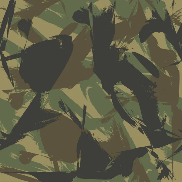 Seamless set of camouflage desert pattern. — Stock Vector