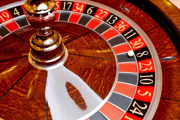 Braunes Casino Roulette — Stockfoto