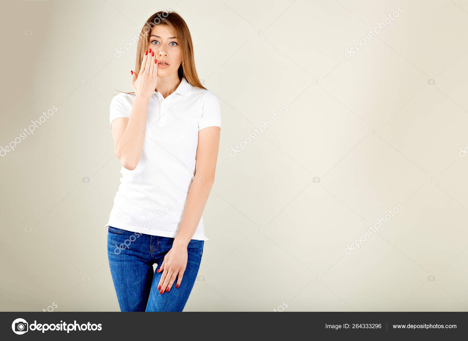 white polo and jeans