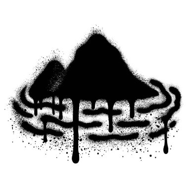 Tropikal ada tatil beldesi karikatür çizimi graffiti tarzında