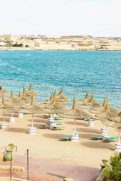 Background with panorama landscape nature. Coast shore of Red Sea in Sharm el Sheikh, Sinai, Egypt.