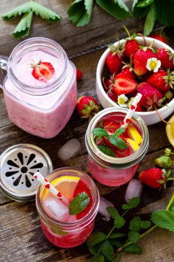 Yaz saati için diyet kahvaltı, vegan gıda kavramı. Taze Str