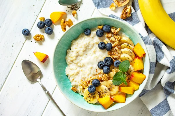 Comida saudável para Café da manhã, vegetariano, vegan, alkiline diet foo — Fotografia de Stock