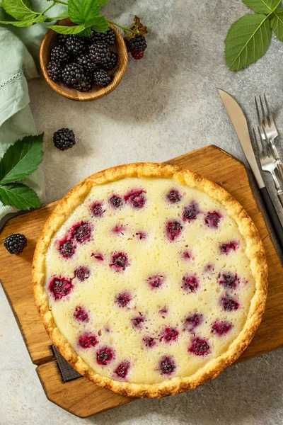 Homemade Berry pie. Sweet pie, tart with fresh blackberry. Delic