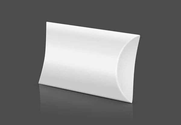 Leere Verpackung Weiße Seifenblase Pappschachtel Isoliert Auf Grauem Hintergrund Mit — Stockfoto