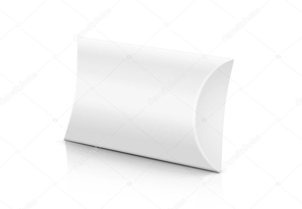 blank packaging white soap bar cradboard paper box isolated on white background with clipping path ready for product design
