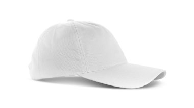 Beyaz arkaplanda beyaz kumaş kapağı izole edildi