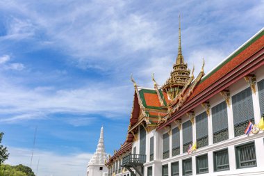 Büyük Saray Bangkok 'ta Tayland Kralı' nın yabancı ziyaretçileri ağırladığı pencere.