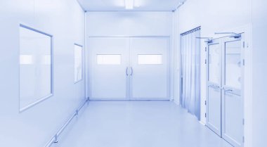 bilim laboratuvarı veya sanayi fabrikası arka plan modern iç