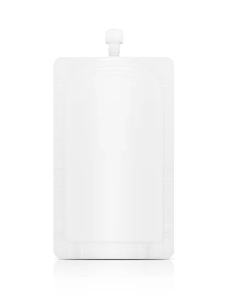 モックアップ製品デザインのための白い化粧品クリーム袋 — ストック写真