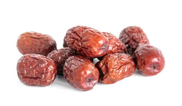 Chinese red date isolated on white background — Stock Photo, Image