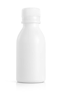tıbbi bakım ürün tasarımı mock-up için beyaz plastik şişe