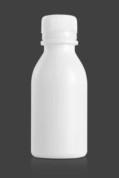 白色塑料瓶用于医疗产品设计模型 — 图库照片