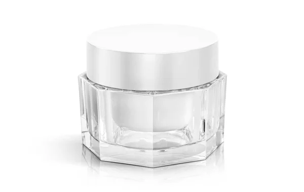 Kosmetika förpackning makeup Cream Pot för produktdesign mock-up — Stockfoto
