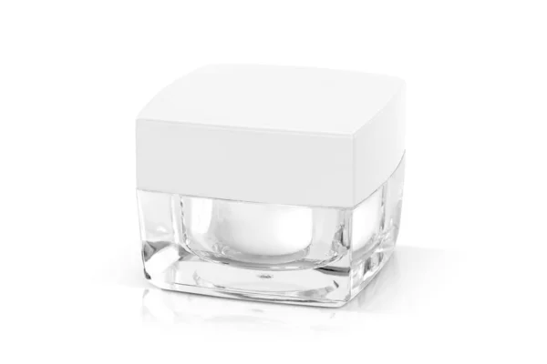 Pote de creme de maquiagem de embalagem de cosméticos para design de produto mock-up — Fotografia de Stock