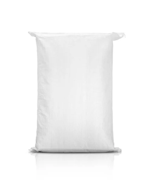 Bolsa de arena o saco de lona de plástico blanco para arroz o productos agrícolas —  Fotos de Stock