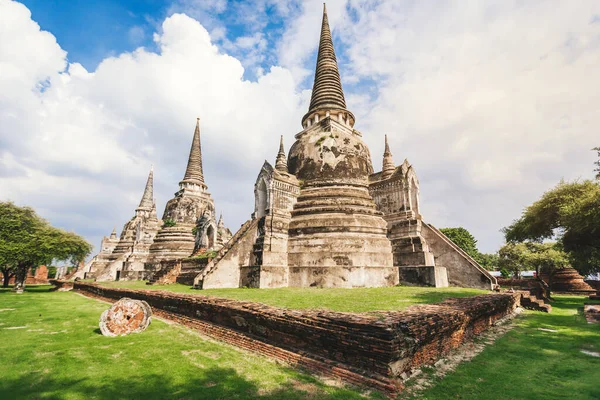 Wat Phra Sanphet Temple Ayutthaya Historical Park Ancient Capital Beautiful — Stock Photo, Image