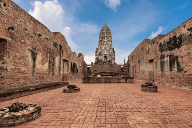 Ayutthaya Tarihi Parkı 'nda Wat Rachaburana, Ayutthaya ili, Tayland. UNESCO Dünya Mirası