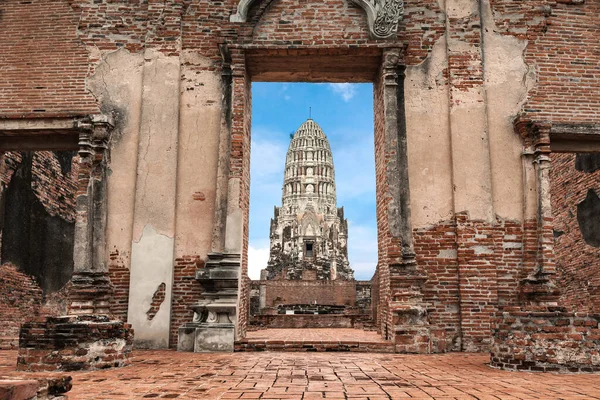 Wat Rachaburana Ayutthaya Historical Park Provinz Ayutthaya Thailand Unesco Welterbe — Stockfoto