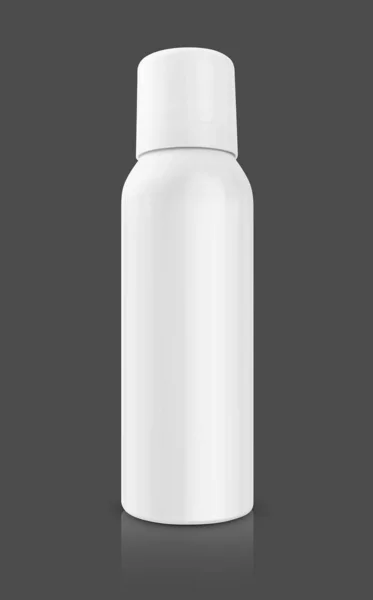 Blank Packaging White Aluminum Spray Bottle Health Care Product Design — Stock Photo, Image