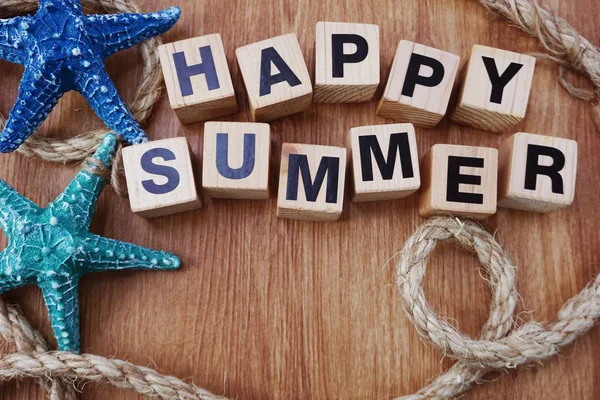 mutlu yaz deniz dekorasyon ahşap arka plan tatil 's kavramı ile