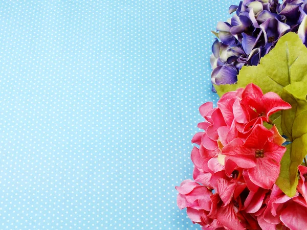 Gyönyörű Hortenzia Mesterséges Virág Csokor — Stock Fotó
