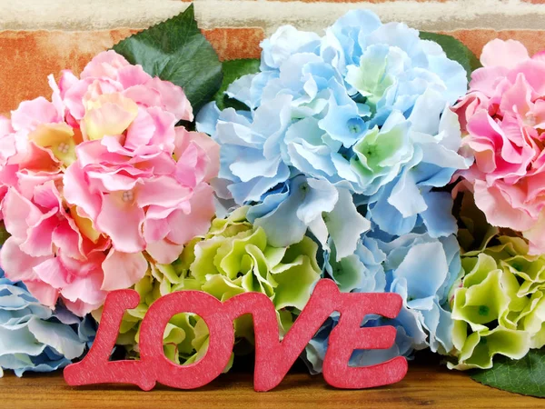 День Святого Валентина Фоновое Слово Любовные Буквы Алфавит — стоковое фото