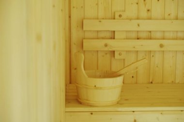 Ahşap sauna kovası aksesuarları iç sauna Spa