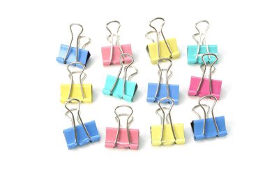 renkli küçük beyaz arka plan üzerinde izole