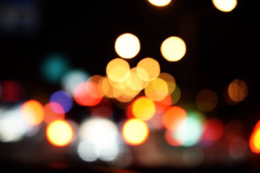 Bokeh gece lambası soyut arkaplanı