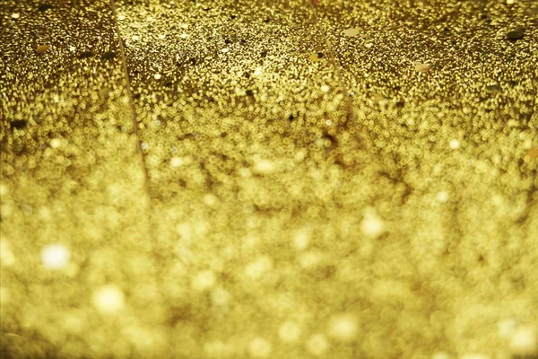 Abstract Defocused Shiny Sparkle Gold Glitter Bokeh Background — Stock Photo, Image