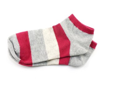 renkli çorap koleksiyonu izole beyaz arka plan üzerinde