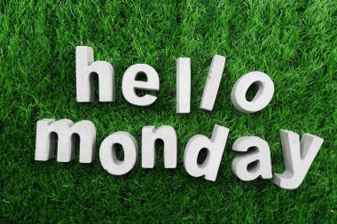 Merhaba made Pazartesi beton alfabesi