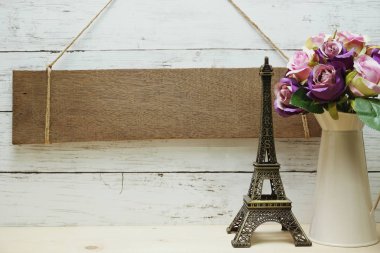 rustik ahşap arka plan asılı alan kopya ahşap işareti