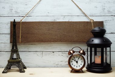 rustik ahşap arka plan asılı alan kopya ahşap işareti