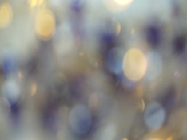 พื้นหลังของคริสต์มาสวันหยุดสีน้ําเงิน Bokeh — วีดีโอสต็อก