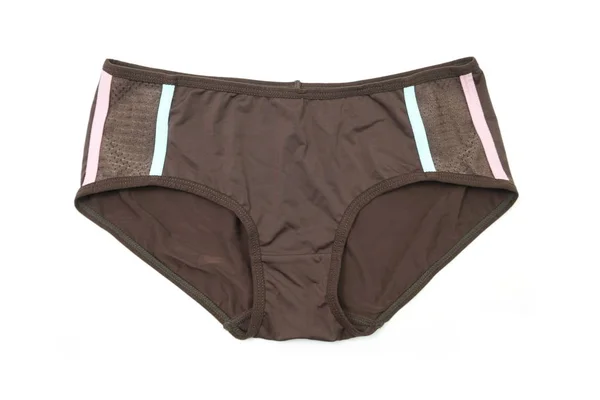 Brown Panty Isolato Sfondo Bianco — Foto Stock