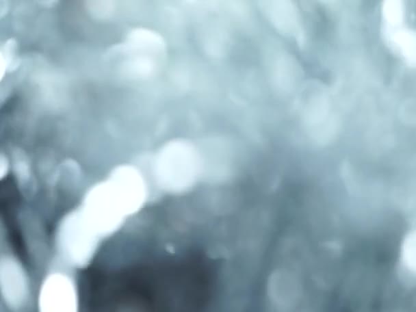 Серый Абстракт размытый свет боке огней фон вращения — стоковое видео
