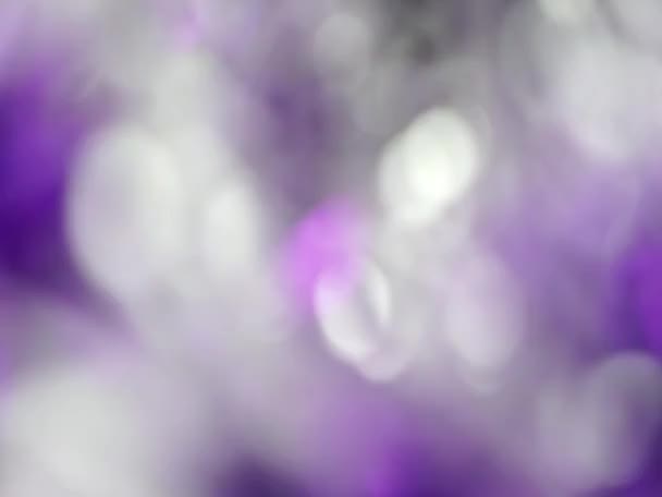 Purple Abstract blured light bokeh lights rotation background — Stock Video