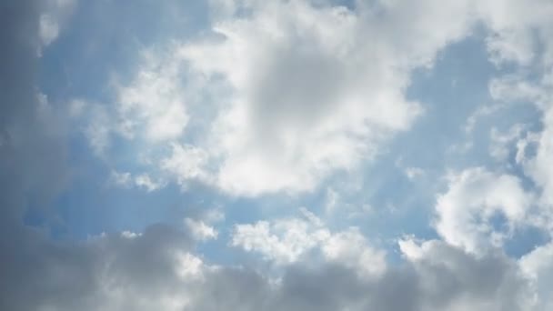 Zeitraffer Schöne Rollende Wolken Bewegen Himmel Hintergrund — Stockvideo