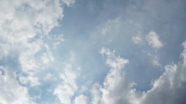 Zeitraffer Schöne Rollende Wolken Bewegen Himmel Hintergrund — Stockvideo