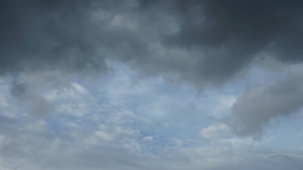 Ciel Bleu Nuages Blancs Fond Naturel Abstrait Mouvant — Video