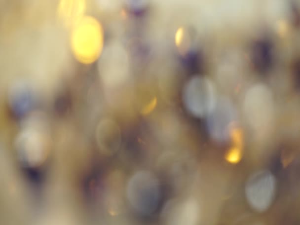 Abstract Luci Gialle Bokeh — Video Stock