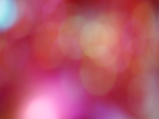 Luces borrosas de fondo de color abstracto bokeh rojo — Vídeo de stock